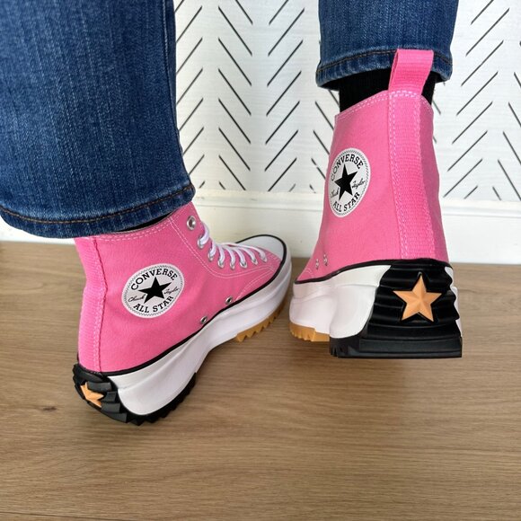❤️Converse Run Star Hike Hi Converse 7.5 Womens Shoes Platform Oops Pink A08735C - Picture 6 of 12